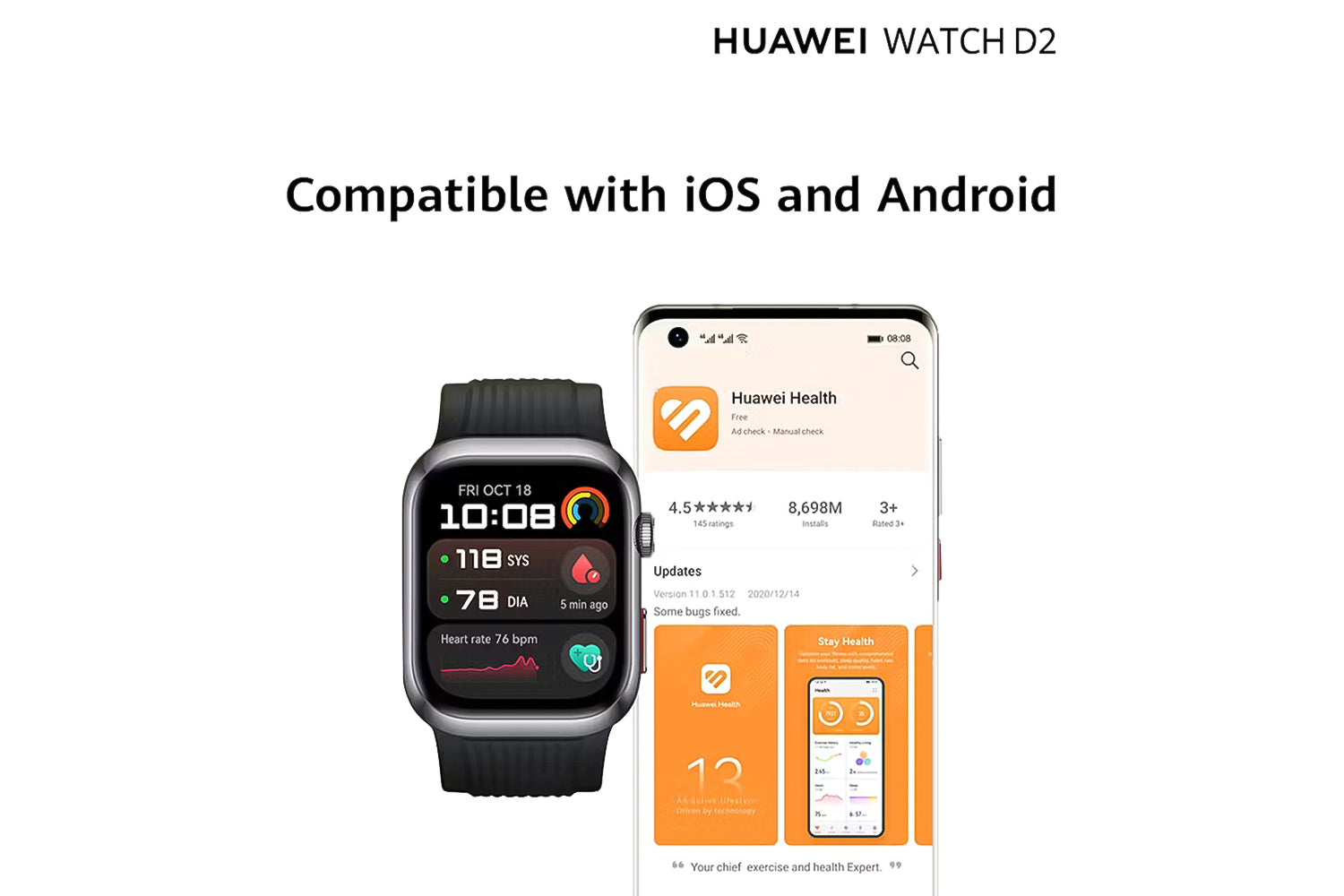 Huawei Watch D2 | Black-9