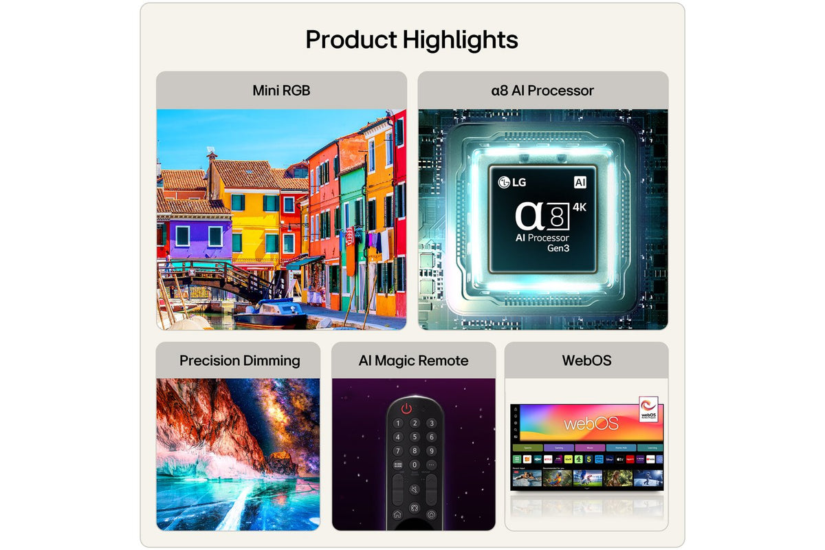 LG MRGB88 55" Mini RGB Evo AI 4K Ultra HD Smart TV (2026) | 55MRGB88B6B.AEI-2