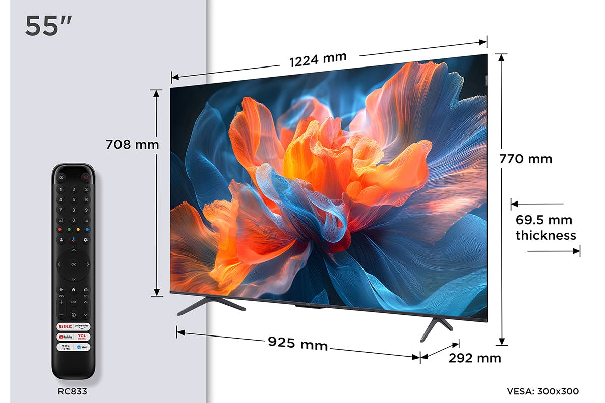 TCL 55'' QLED 4K HDR Smart TV | 55T8C-2