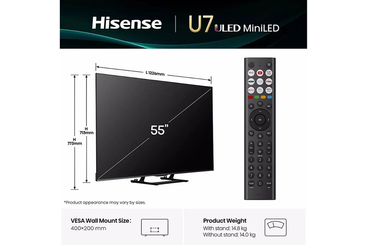 Hisense 55" U71Q 4K Mini LED Smart TV | 55U71Q-3