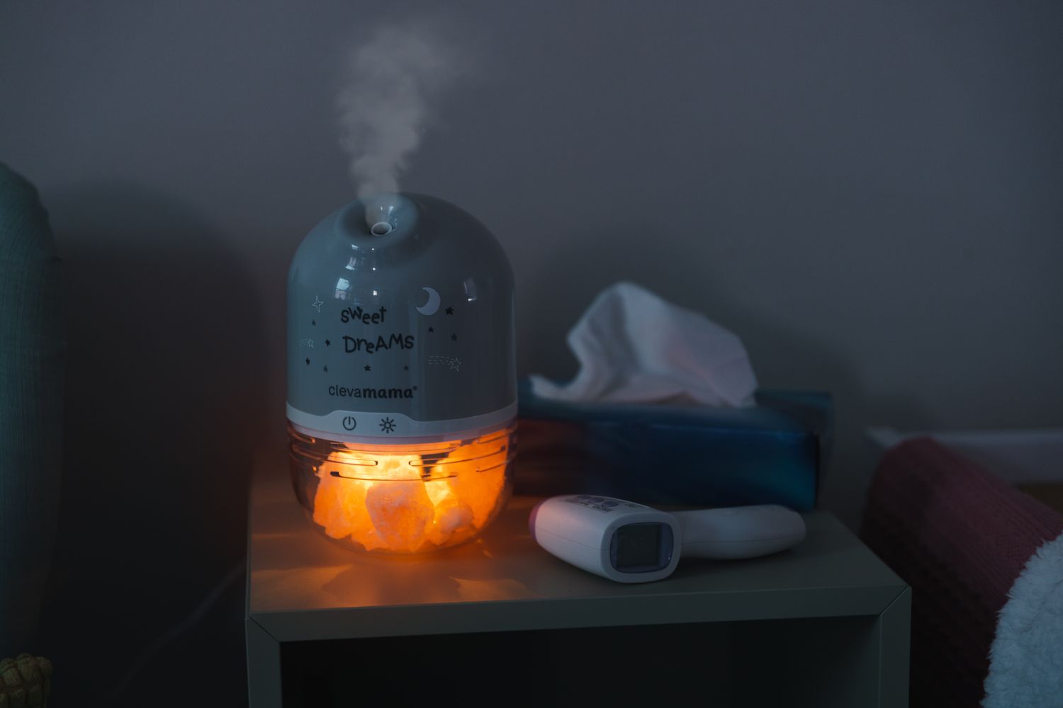 Clevapure Himalayan Salt Lamp Humidifier Night Light-7