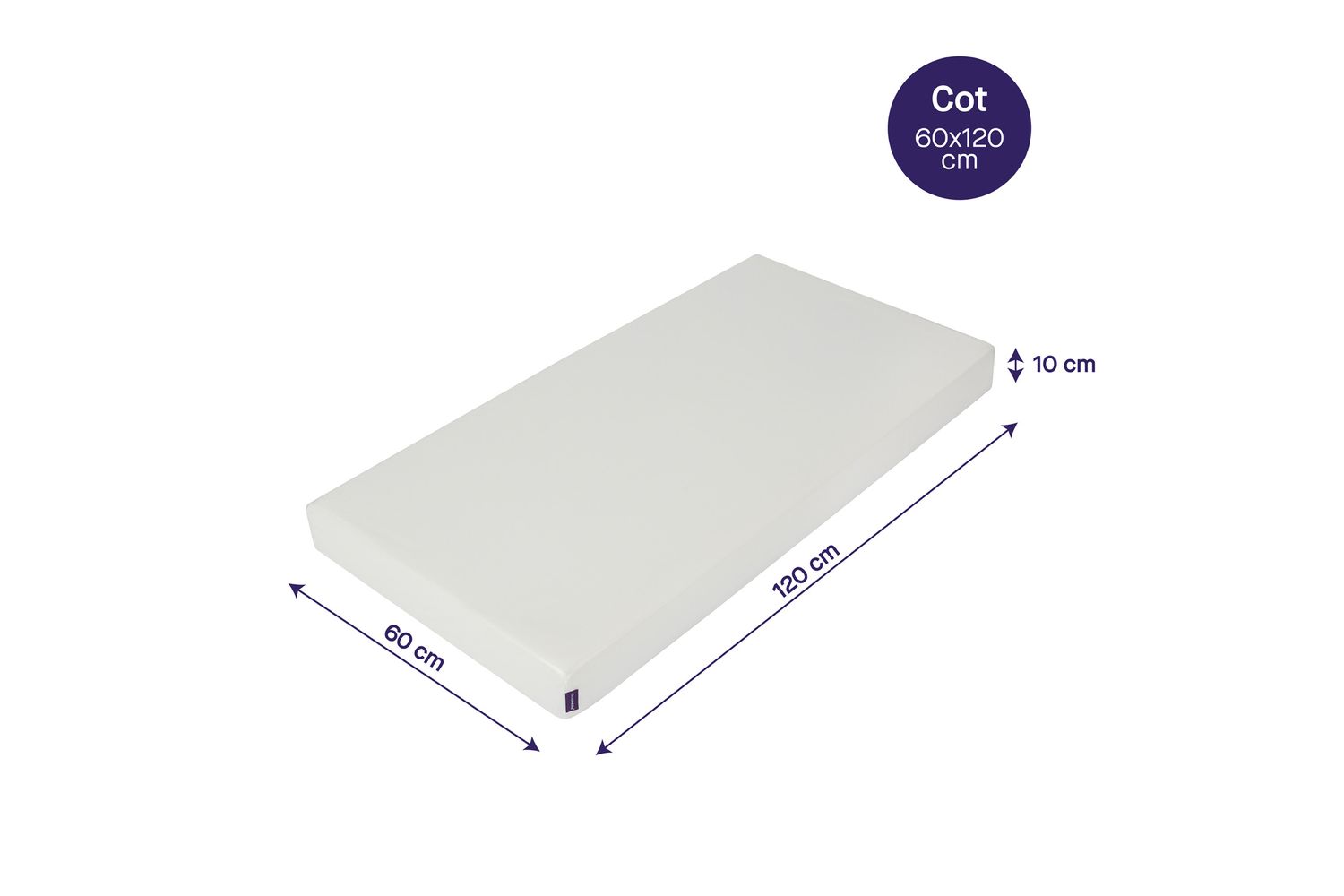 Clevamama Waterproof Support Mattress 60 X 120 X 10 Cm - Cot Size-10