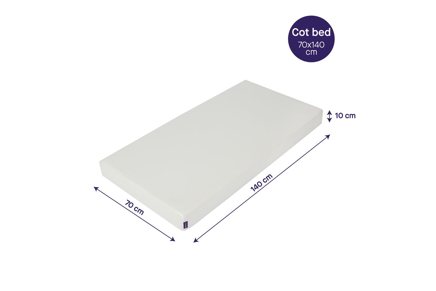 Clevamama Waterproof Support Mattress 70 X 140 X 10 Cm - Cot Bed Size-8