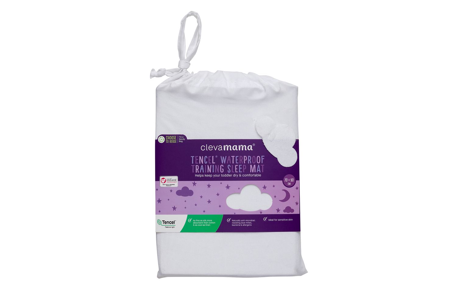 Tencel Toilet Training Sleep Mat 70 X 90 Cm - White-5