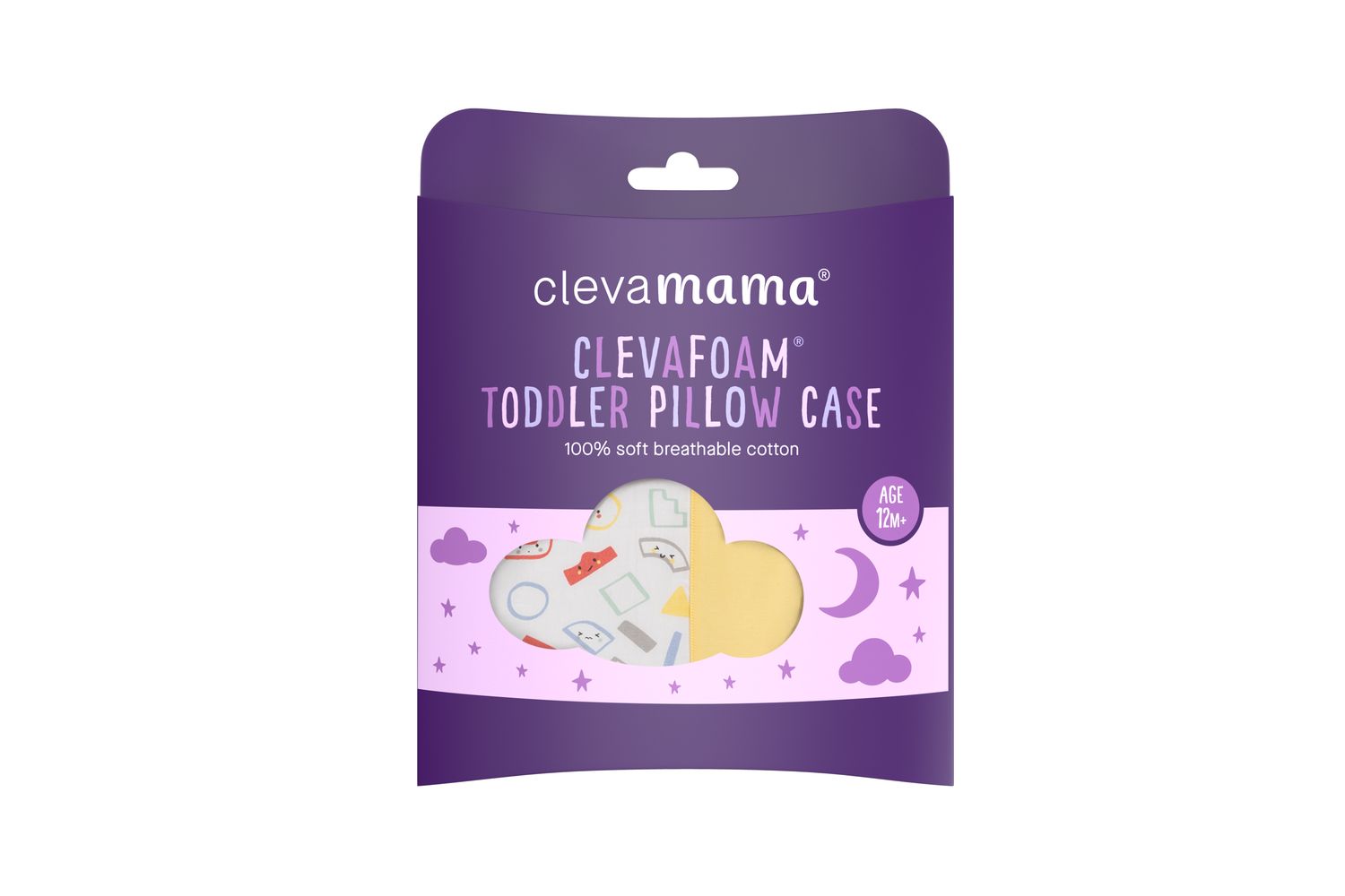 Clevafoam Toddler Pillow Case - Greyyellow-4
