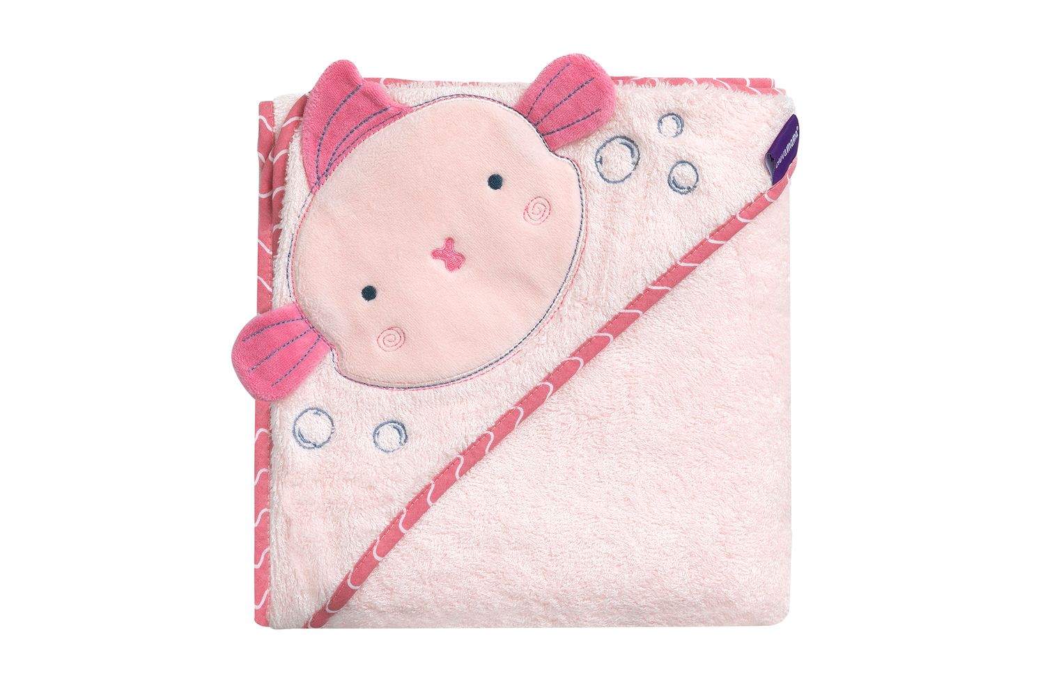 Bamboo Extra Large Apron Baby Bath Towel - Pink Vat At Zero Rate-6
