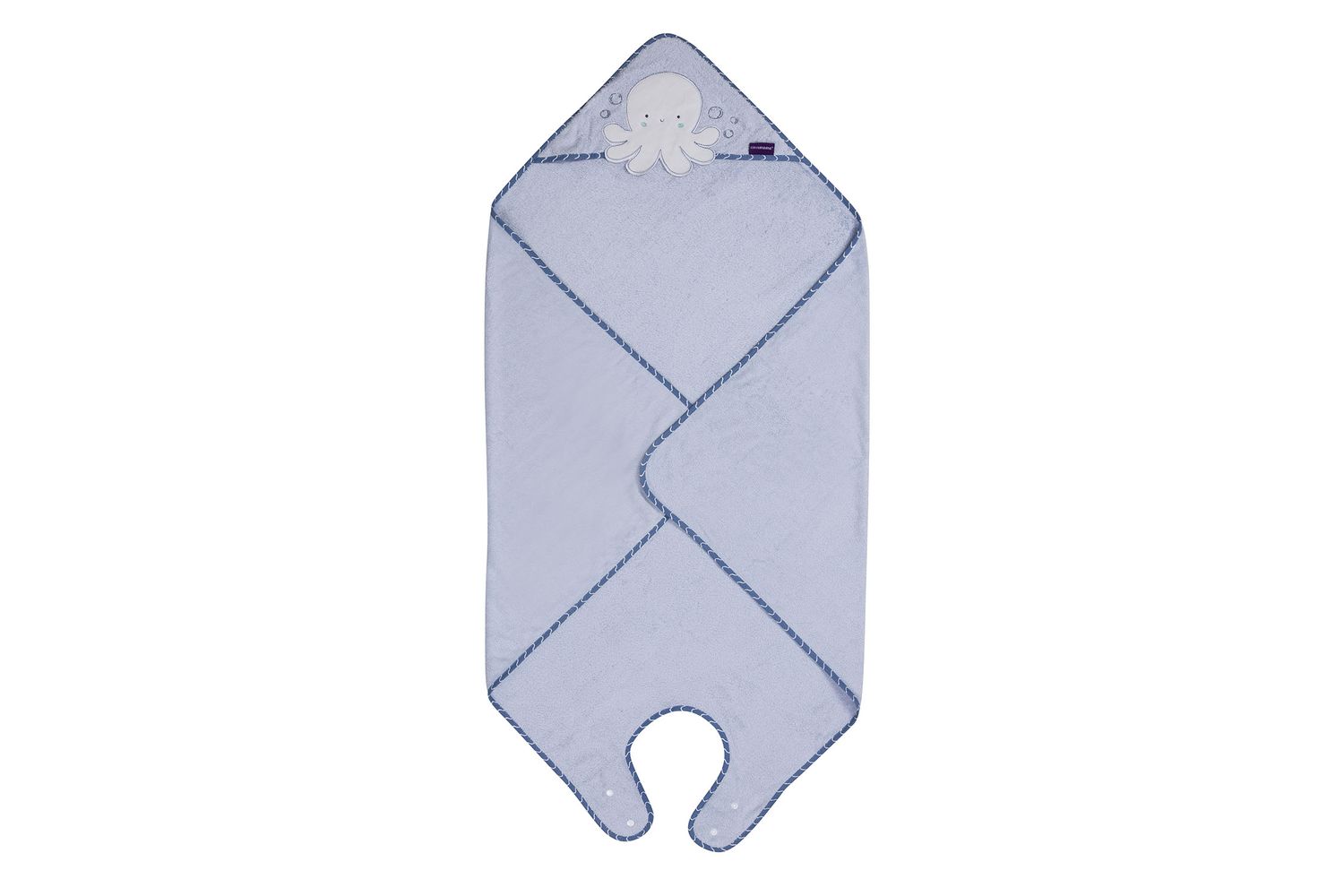 Bamboo Extra Large Apron Baby Bath Towel - Blue Vat At Zero Rate-3