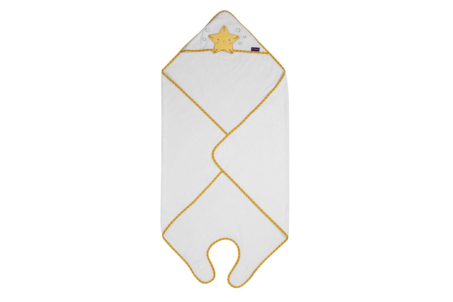 Bamboo Extra Large Apron Baby Bath Towel - White Honey - Vat At Zero Rate-3
