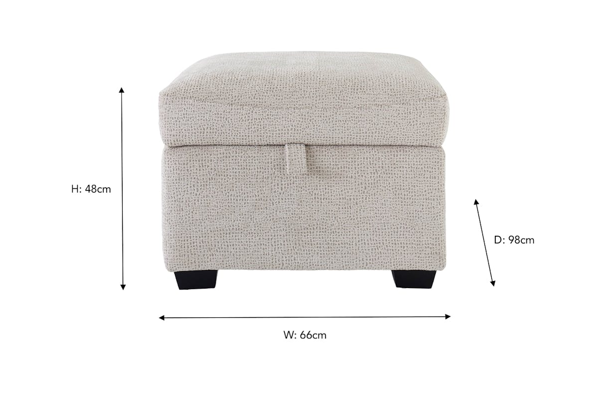 Kent Ottoman Footstool | Mink-3