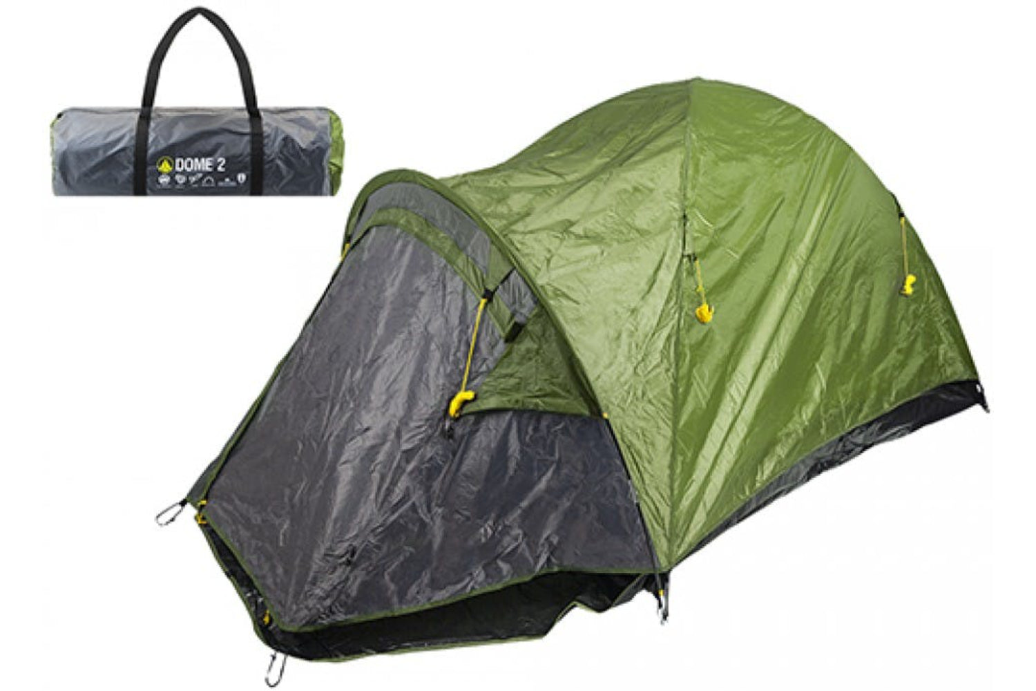 Summit 571130 2 Person Double Skin Dome Tent | Forest Green