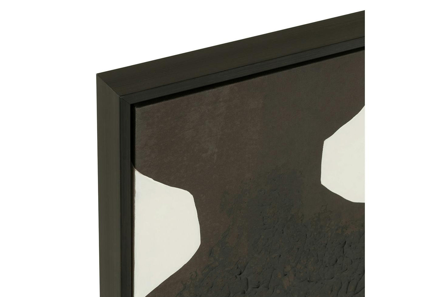 Joy Framed Portrait Print Canvas | Black/White | 123 x 83 cm-2