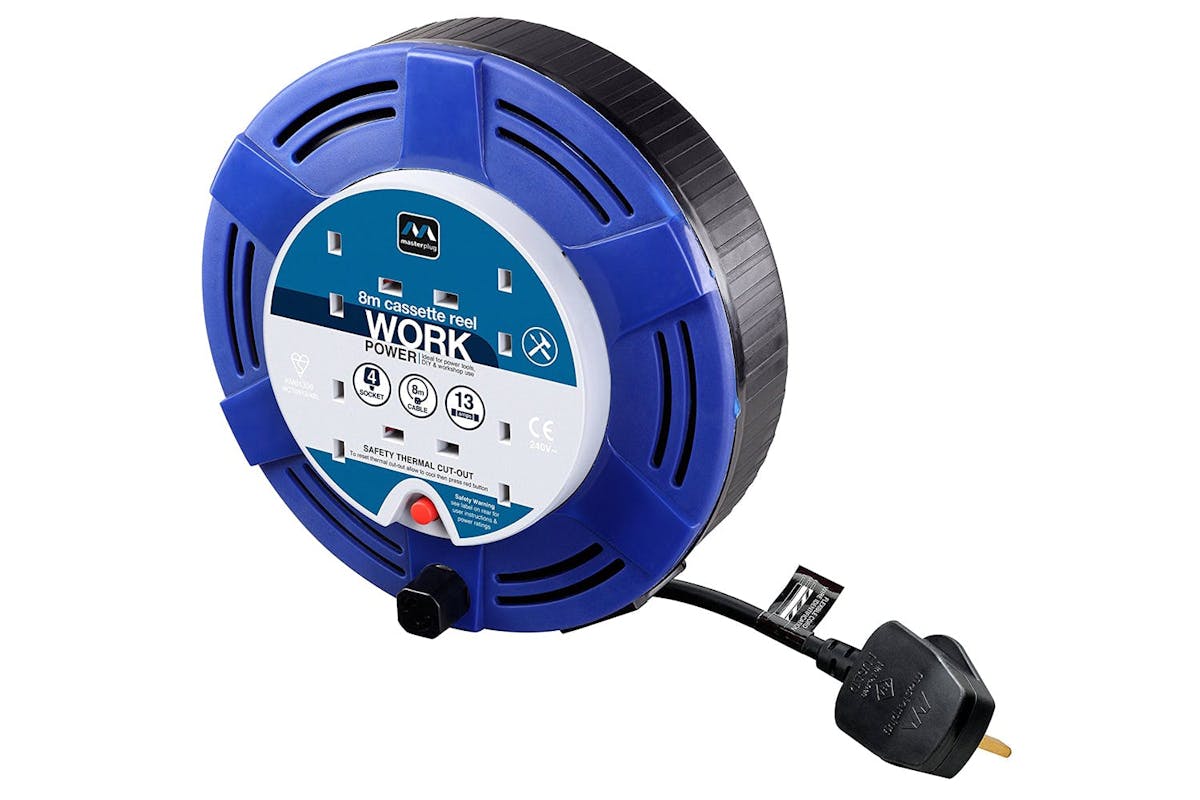 MasterPlug 4 Socket Medium Cassette Reel | 8m-2