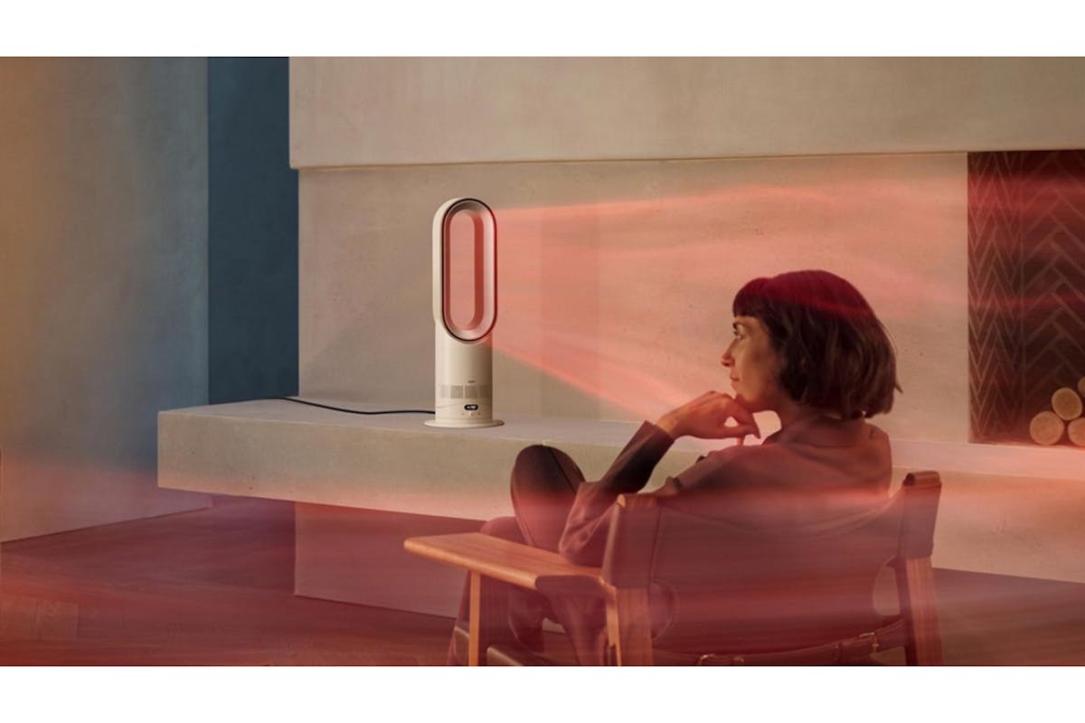Dyson Hot + Cool HF1 Remote Link Pre-Heat Heater and Cooling Fan | White/Silver-2