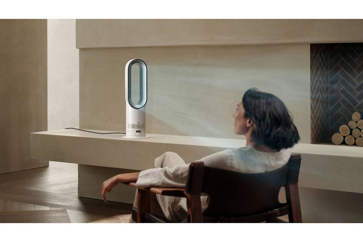Dyson Hot + Cool HF1 Remote Link Pre-Heat Heater and Cooling Fan | White/Silver-3