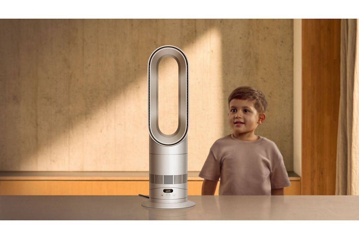 Dyson Hot + Cool HF1 Remote Link Pre-Heat Heater and Cooling Fan | White/Silver-6