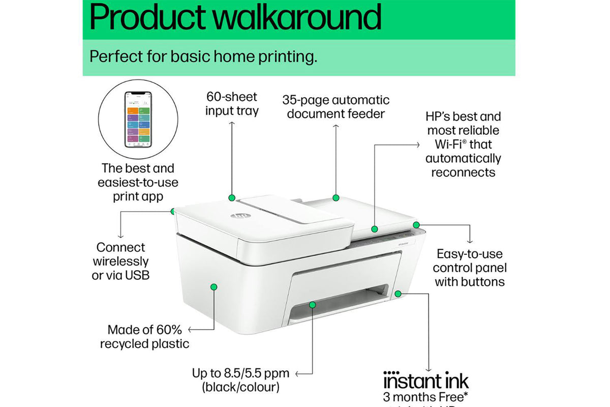 HP DeskJet 4220e All-in-One Wireless Printer | Cement-13