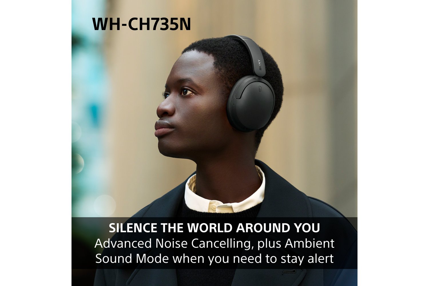 Sony WH-CH735N Wireless Noise Cancelling Headphones | Beige-5