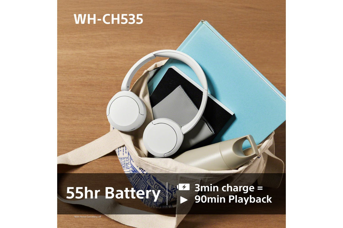 Sony WH-CH535 Wireless Bluetooth Headphones | White-5