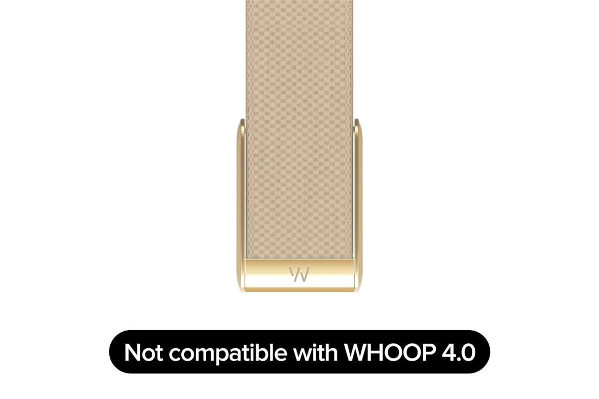 Whoop 5.0 SuperKnit Luxe Band | Compatible with One, Peak | Dune/Gold-6