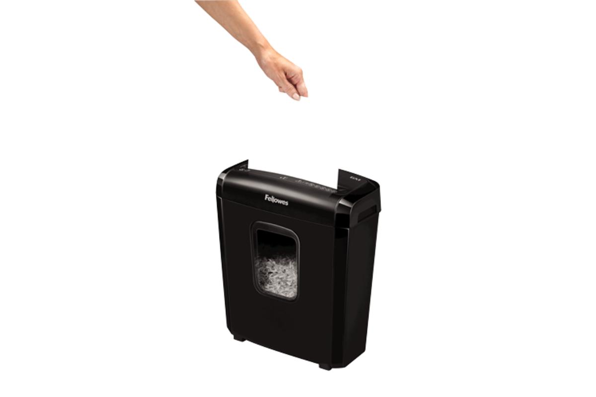 Fellowes 13L Mini Cut Paper Shredder | Black-5