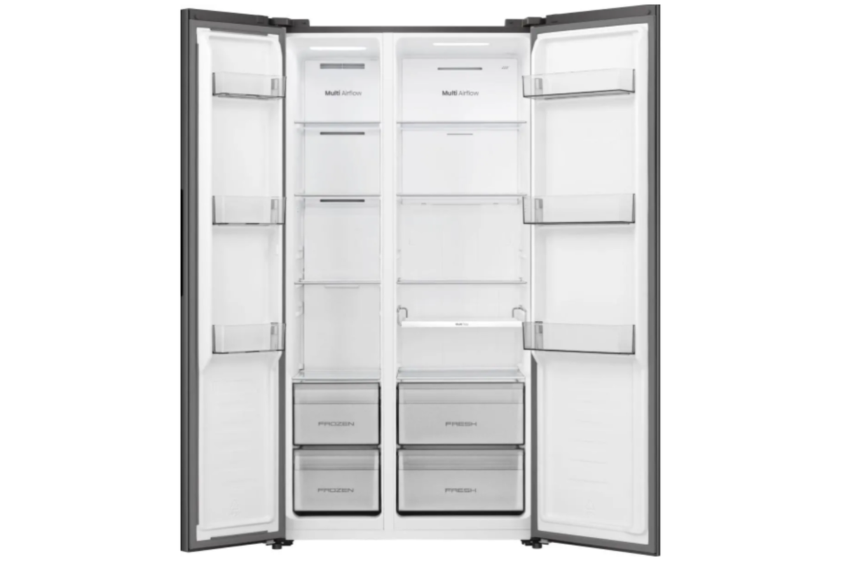 Hisense Freestanding Side By Side Refrigerator | RS3P558NEFD | Black-5