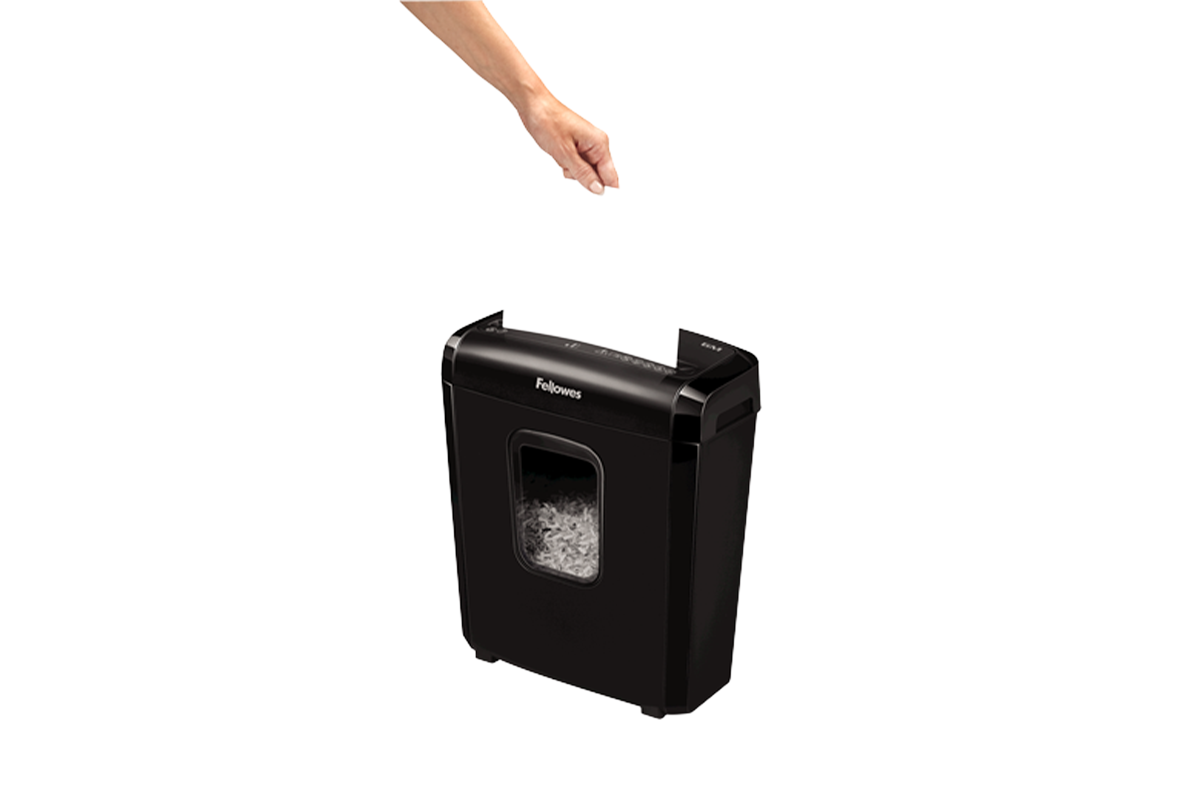Fellowes 13L Mini Cut Paper Shredder | Black-5