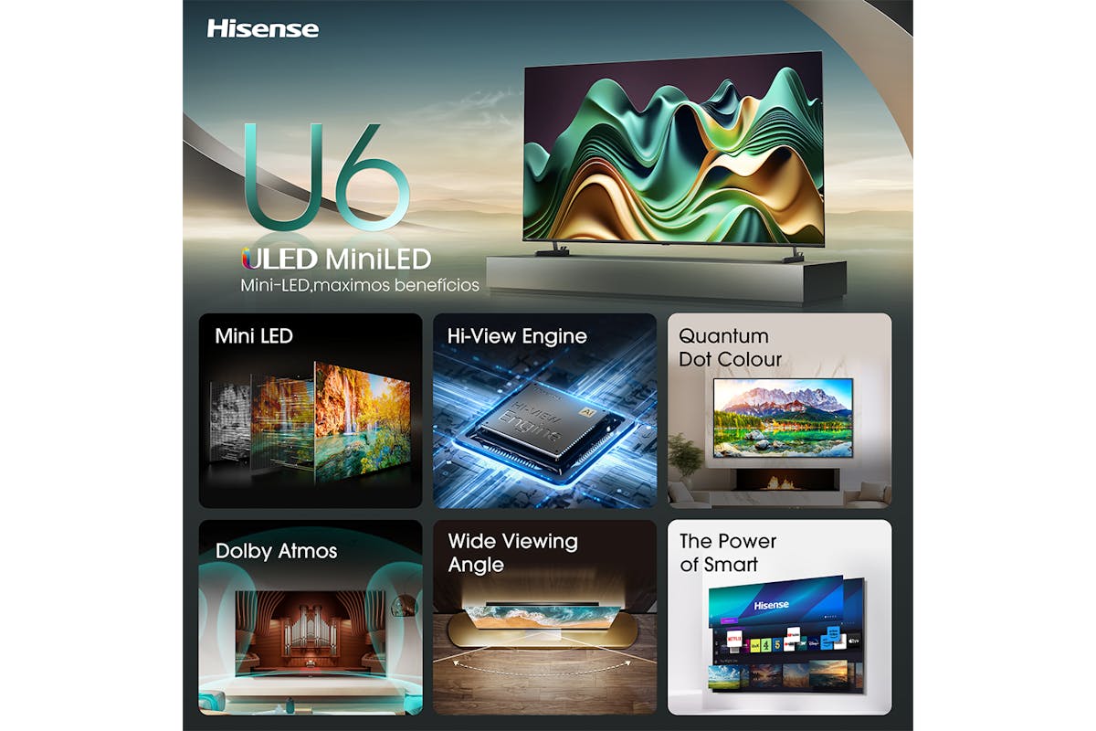 Hisense 55" U6 Mini LED Smart TV | 55U61NQ-5