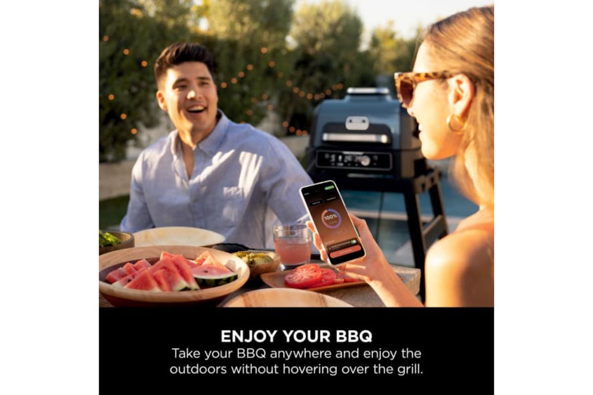 Ninja Woodfire Pro Connect XL Electric BBQ Grill & Smoker | OG901UK | Blue/Black-6
