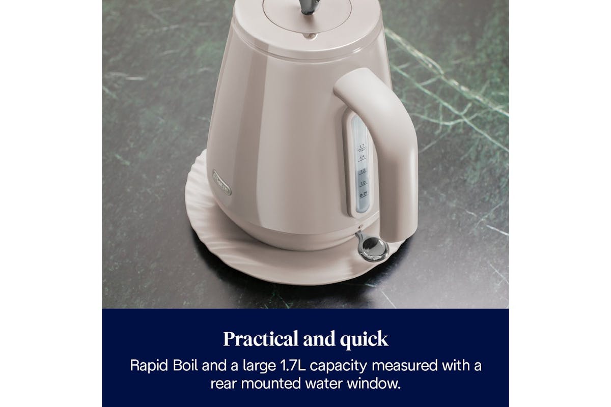 DeLonghi Eclettica Kettle | KBY3001.BG | Beige-5