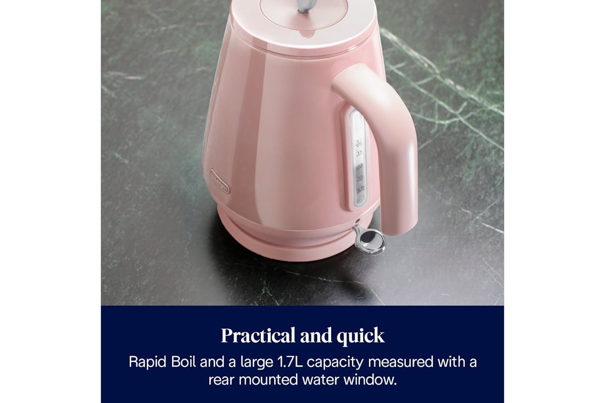 DeLonghi Eclettica Kettle | KBY3001.PK | Pink-5