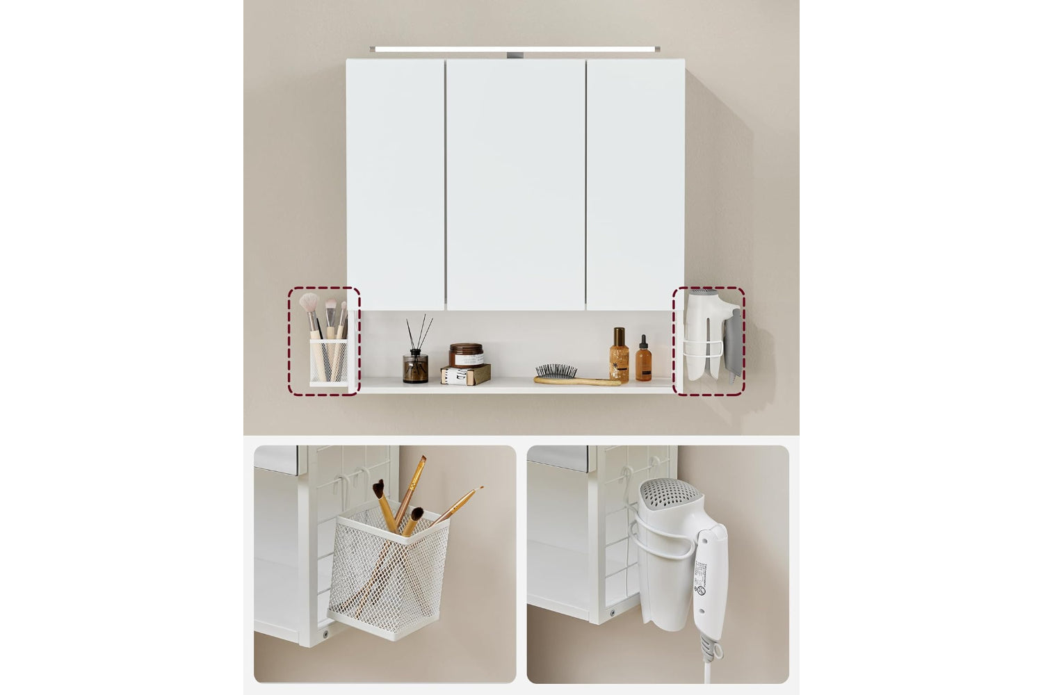 Vasagle Bbk124w14 - Washbasin Cabinet-3