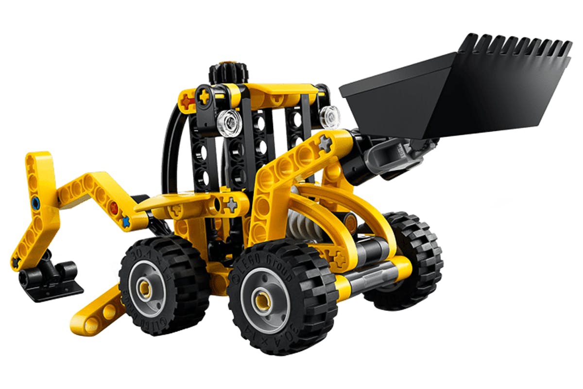 Lego Backhoe Loader Building Toys Set-4