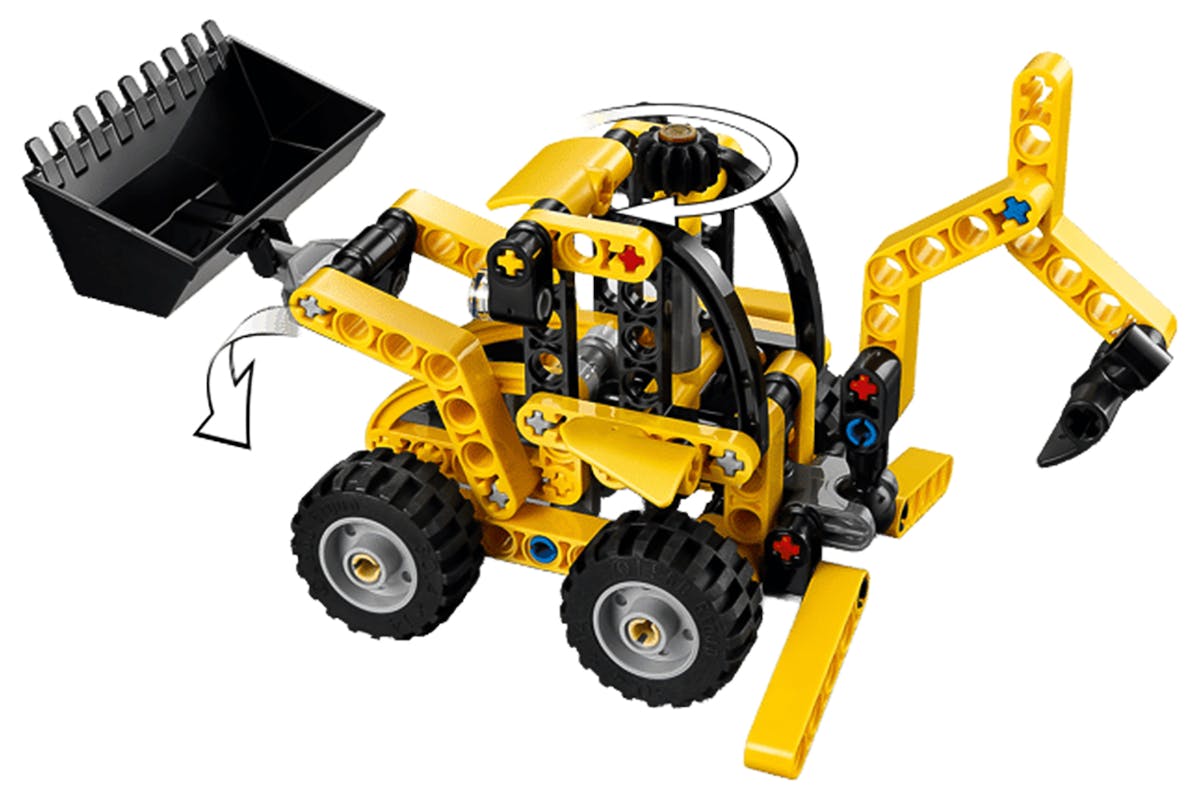 Lego Backhoe Loader Building Toys Set-8