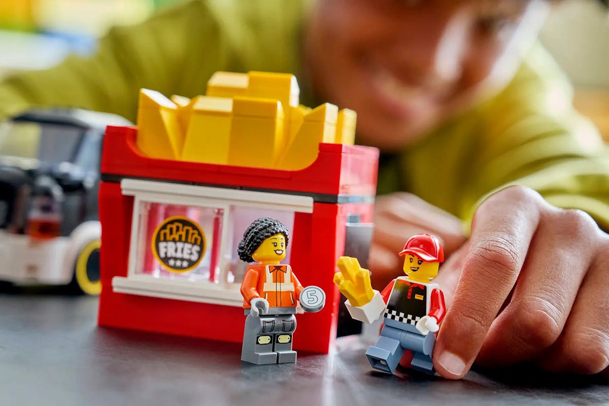 Lego Fries Food Truck Building Toys Set-8