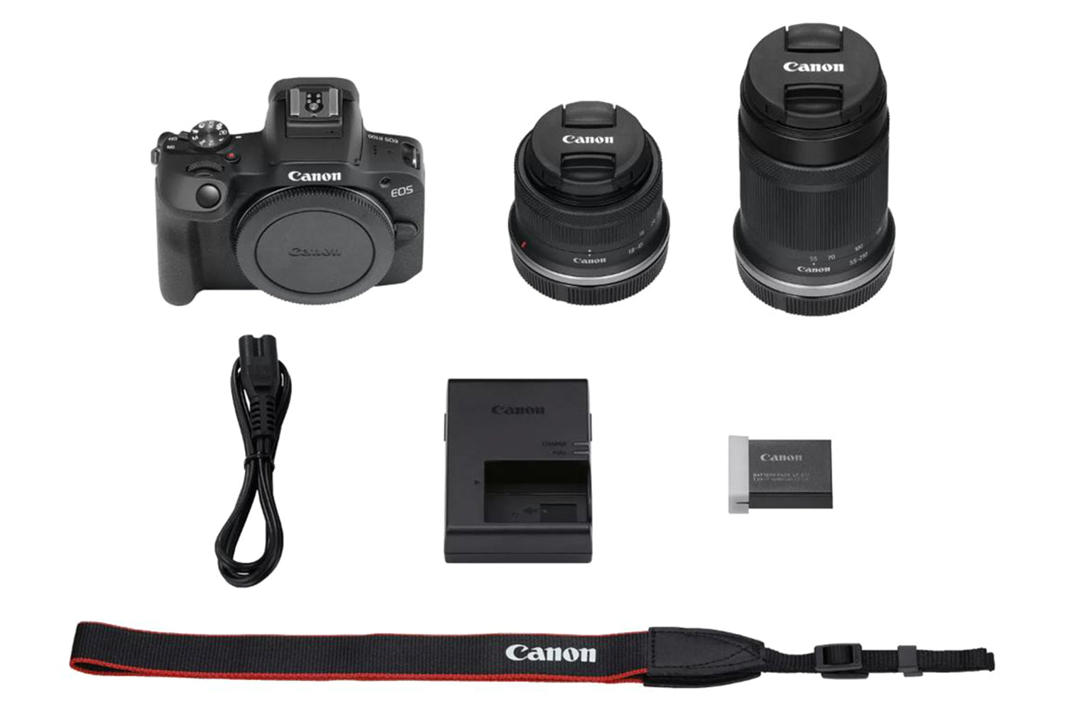 Canon EOS R100 + RF-S 18-45mm IS STM Lens + RF-S 55-210mm IS STM Lens Mirrorless Camera | Black-6