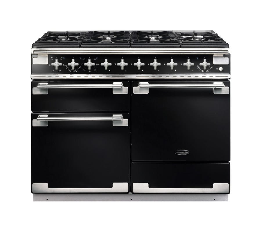 Rangemaster Elise 110cm Dual Fuel Range Cooker | ELS110DFFGB | Black