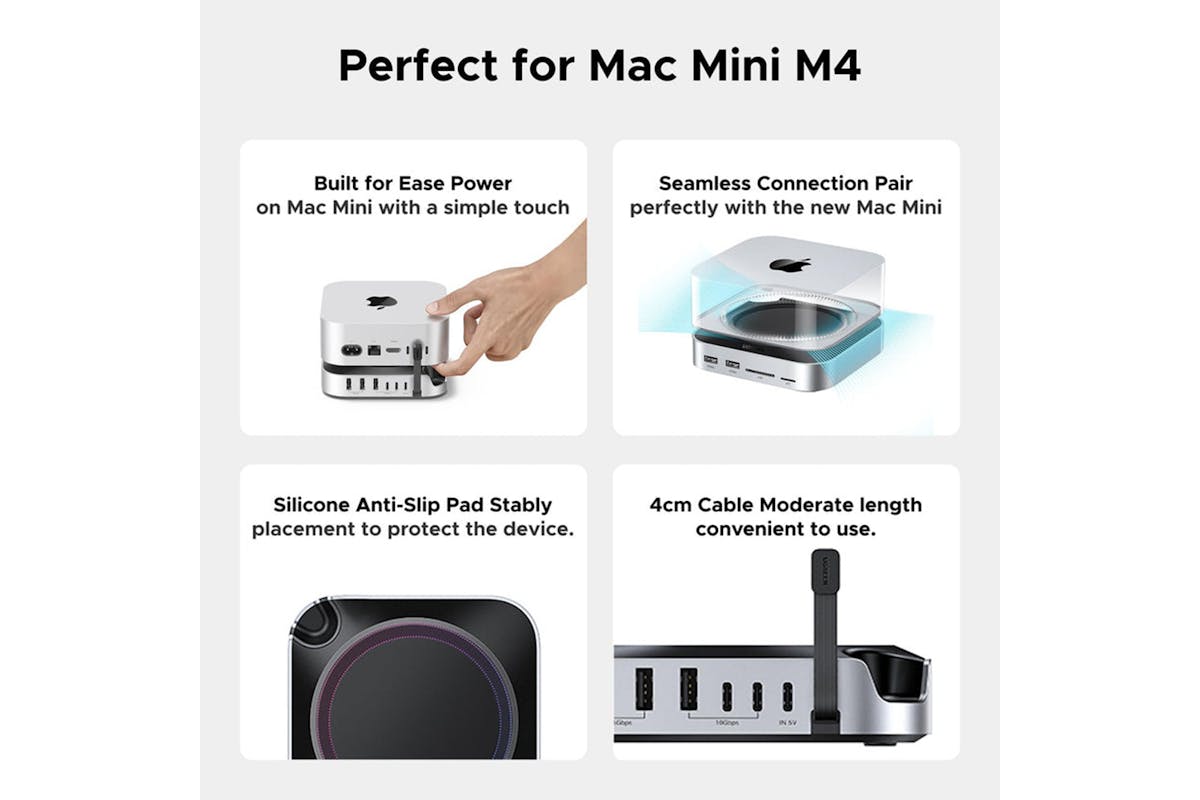 UGREEN Mac Mini M4 Docking Station | Sliver-6