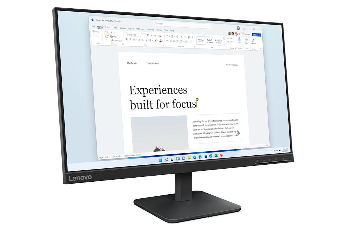 Lenovo L24-4e 23.8” FHD Monitor | 68C2KAC1UK-2
