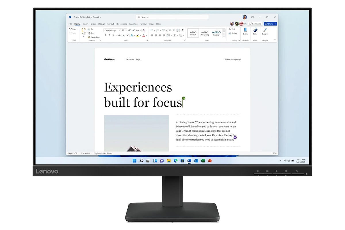 Lenovo L24-4e 23.8” FHD Monitor | 68C2KAC1UK