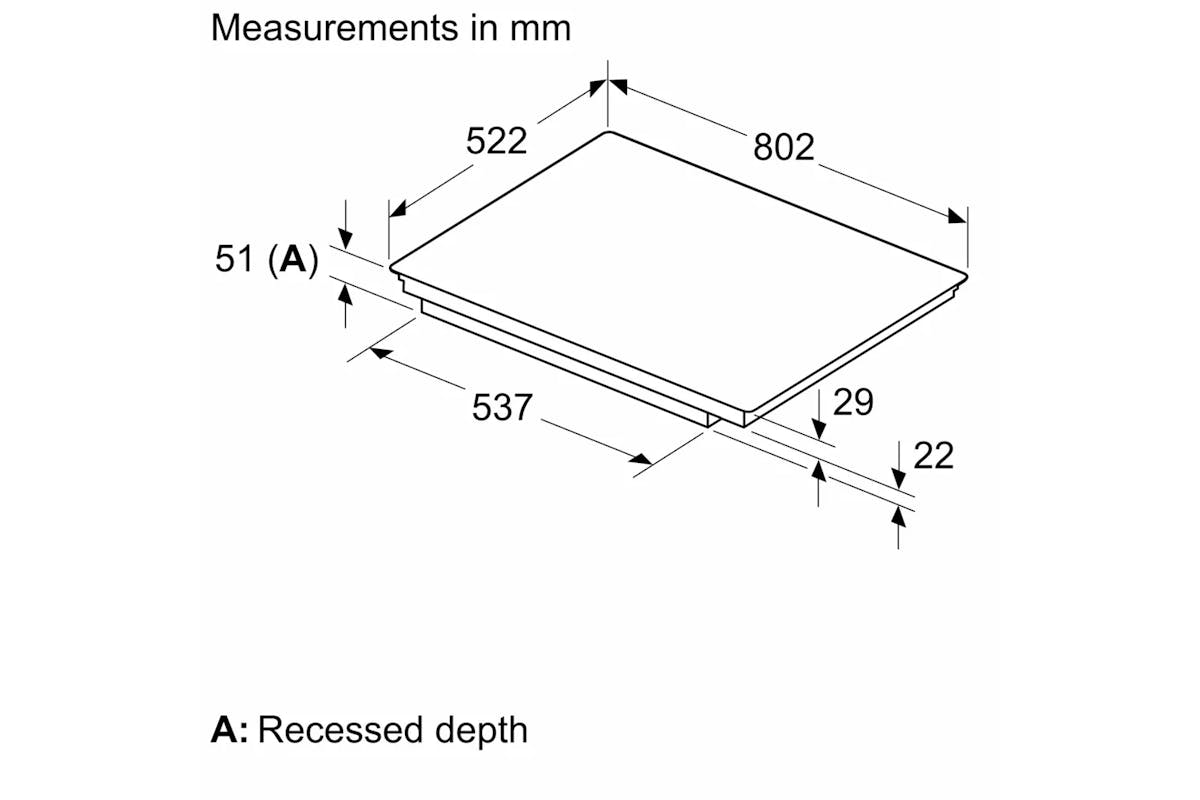 Bosch Series 6 80cm Induction Hob | PIV831HB1E-6