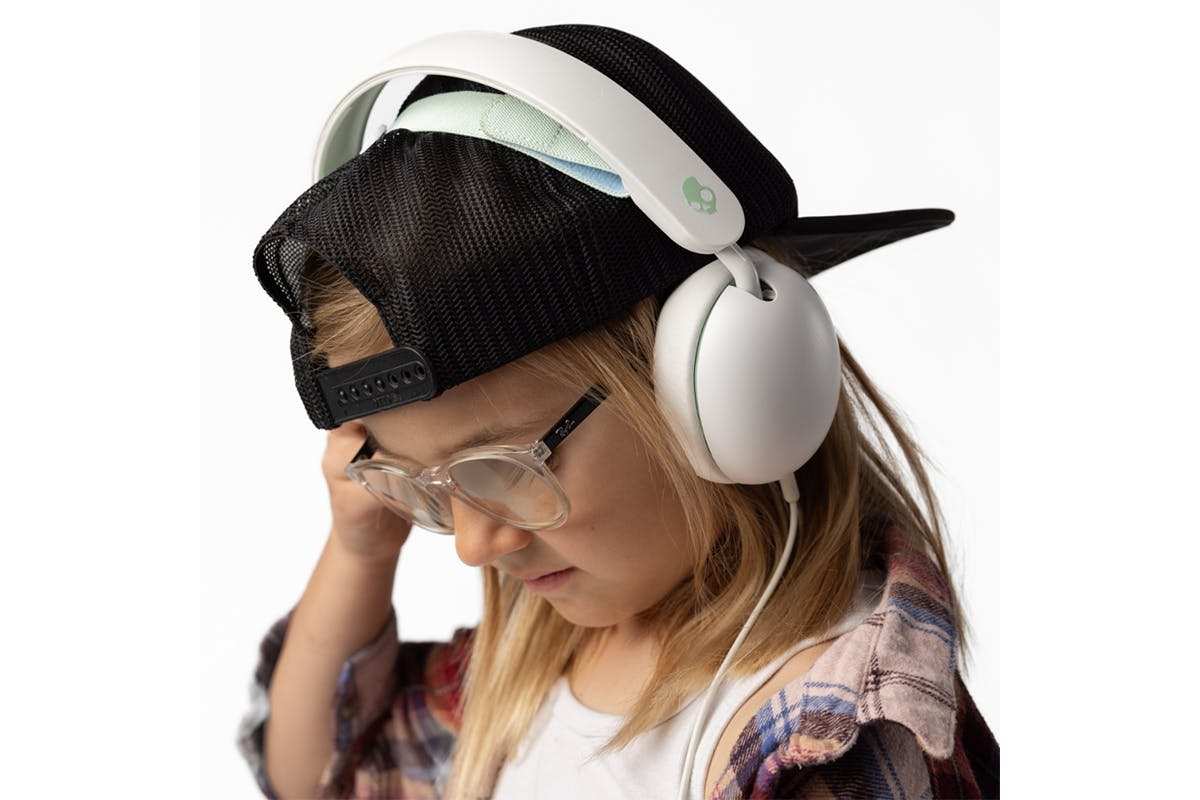 Skullcandy Grom Wired Headphones For Kids | Bone Seafoam-6