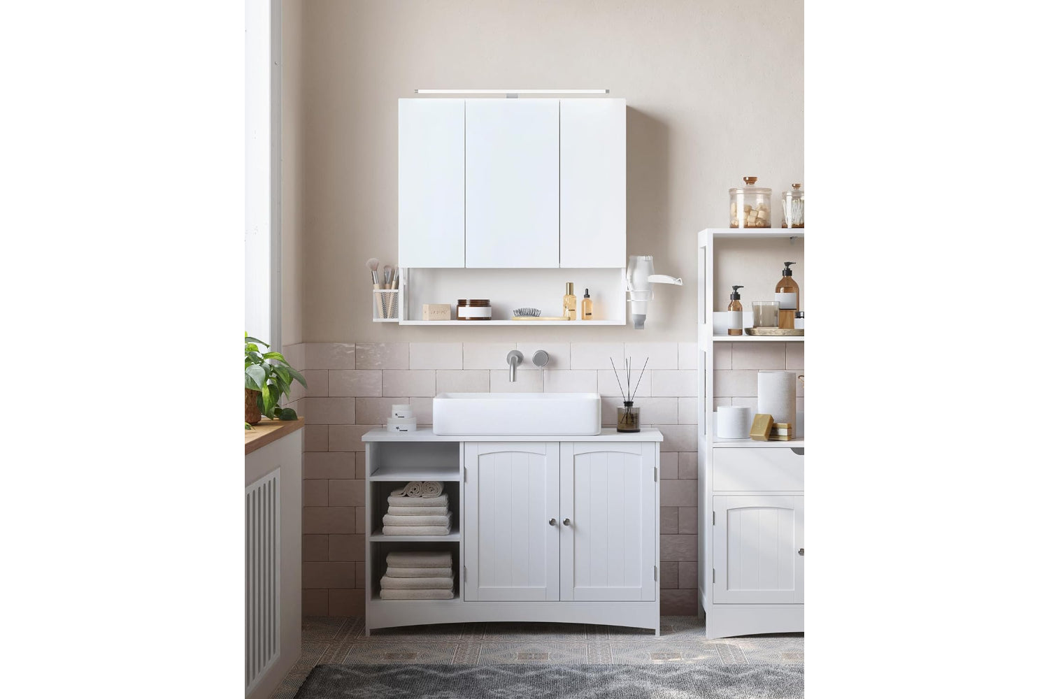 Vasagle Bbk124w14 - Washbasin Cabinet-4