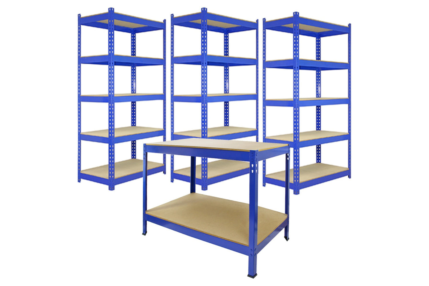 Monstershop 3 x Q-Rax Metal Racking | Blue