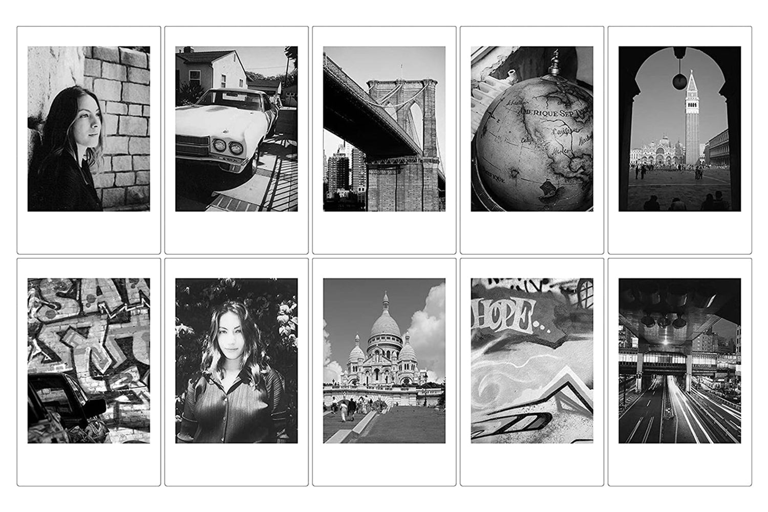 Fujifilm Instax Mini Instant Film Monochrome | 10 Sheets-3