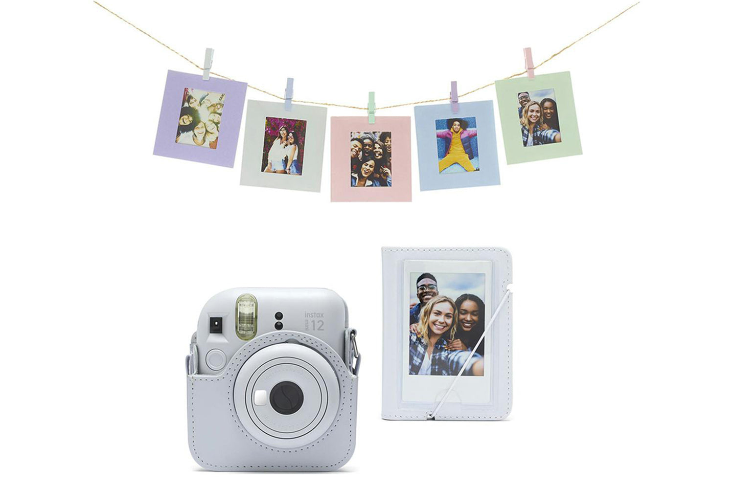 Fujifilm Instax Mini 12 Accessory Kit | Clay White