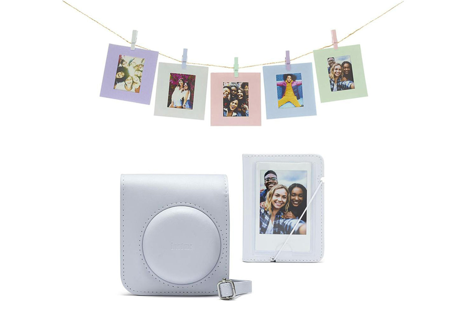 Fujifilm Instax Mini 12 Accessory Kit | Clay White-3
