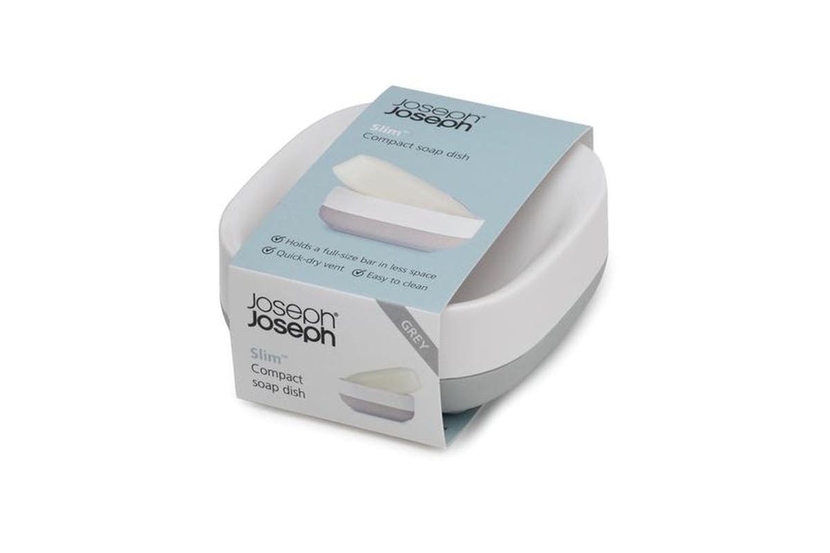 Joseph Joseph | Slim Compact Soap Dish | Grey White