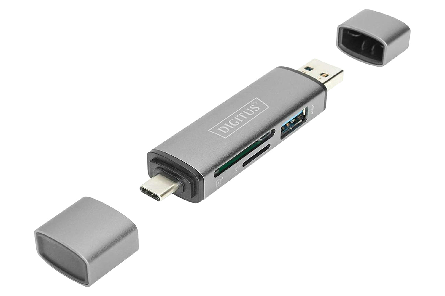 Digitus USB-C/USB 3.0 Dual Card Reader Hub-3