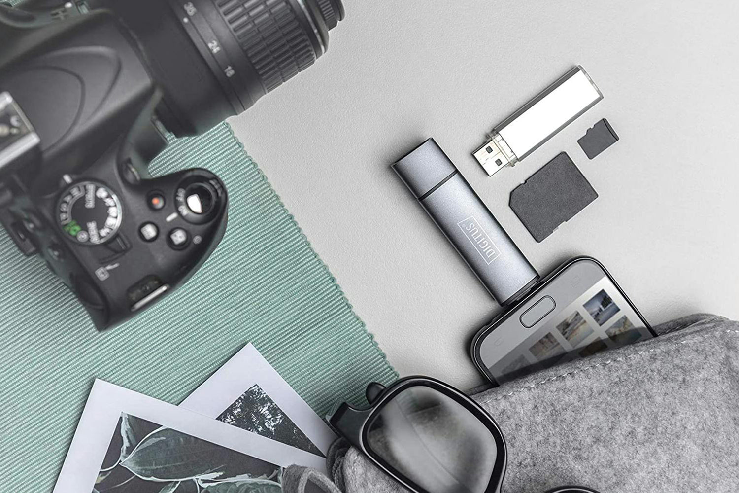 Digitus USB-C/USB 3.0 Dual Card Reader Hub-8