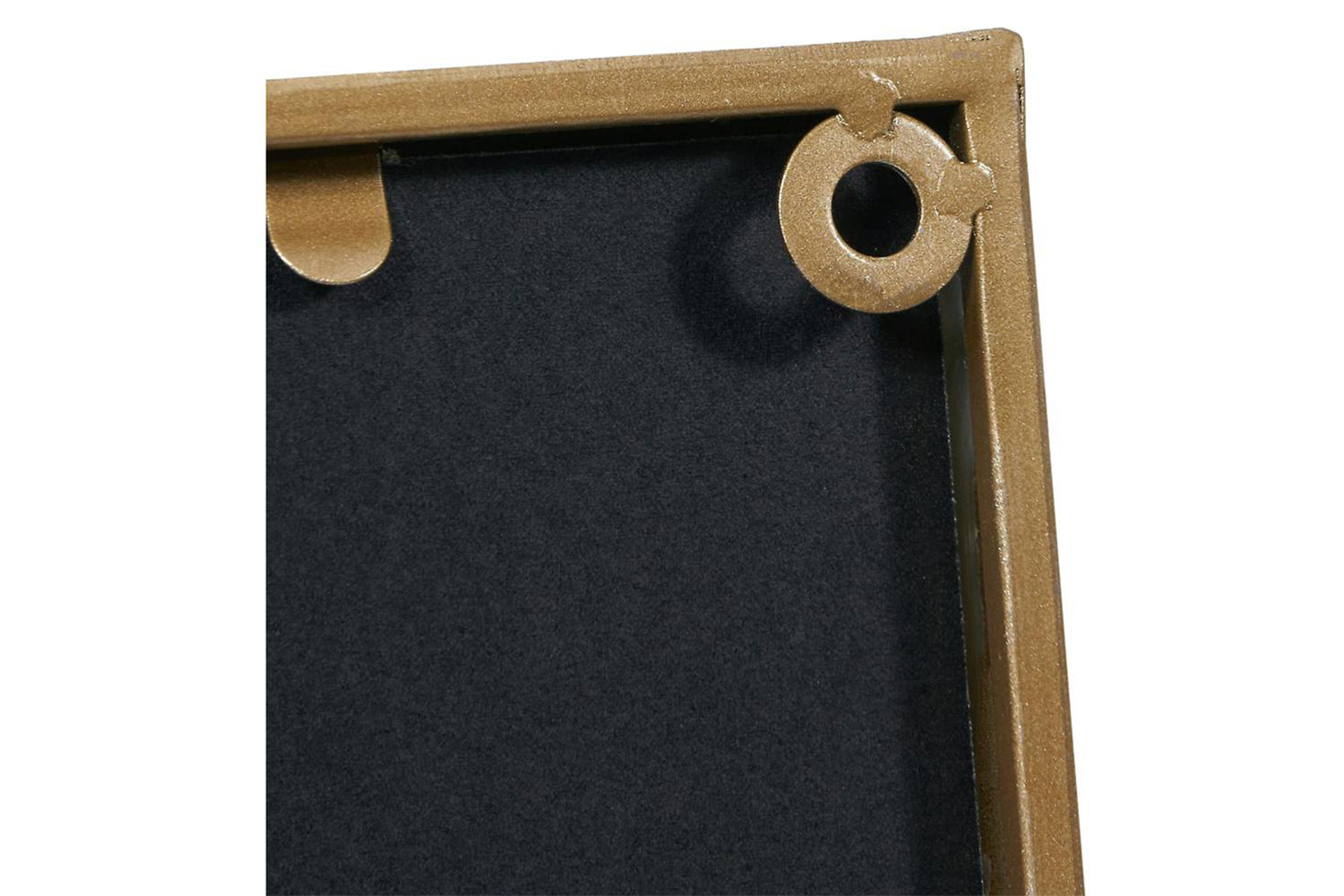 Framed Rectangular Mirrored Wall Art | Gold | 90 x 40 cm-3